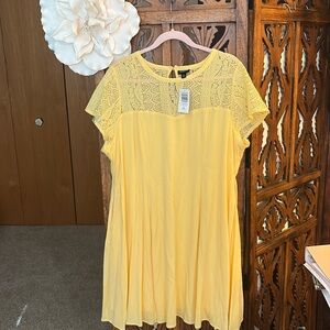 Torrid Sunny Yellow Lace Dress